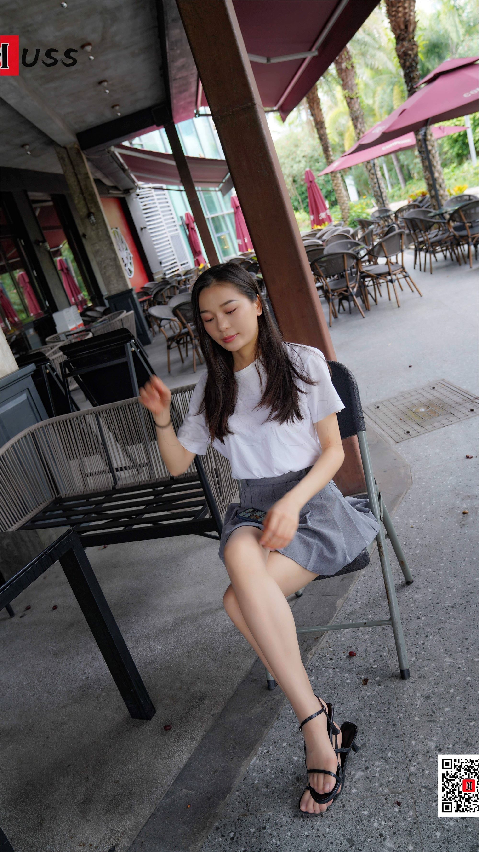 MussGirl慕丝女郎  NO.179 百褶裙凉高肉丝